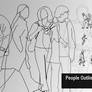 People outlines brush- 600 DPI