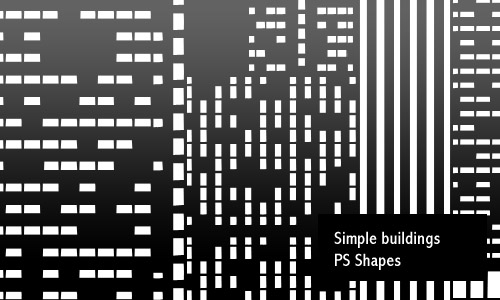Simple Buildings - PS shapes by screentones on DeviantArt