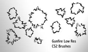 Gunfire - Low Res Brushes