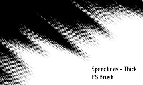 Speedlines thick - PS brush