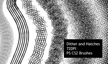 Dither and Hatches - CS2 brushes