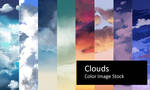 Clouds - Color Stock by screentones