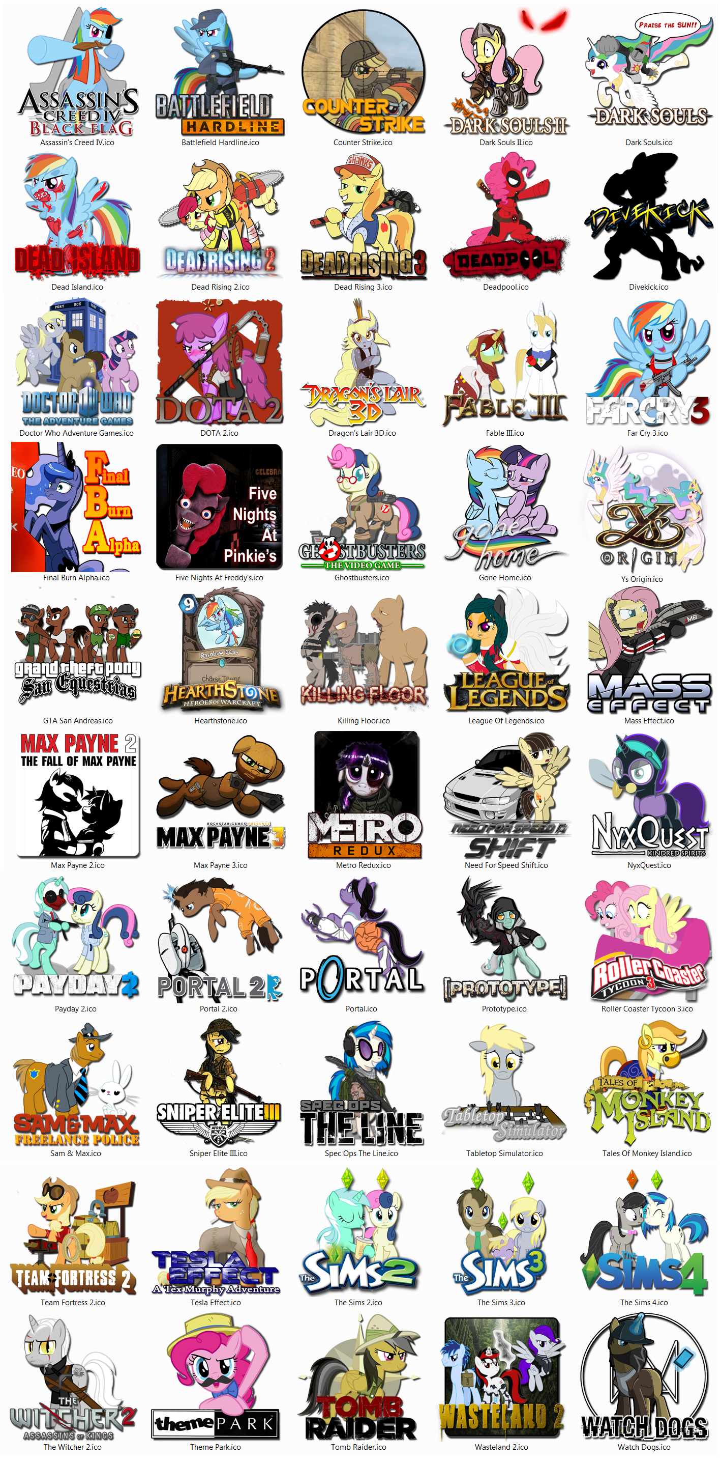 More Ponified Game Icons