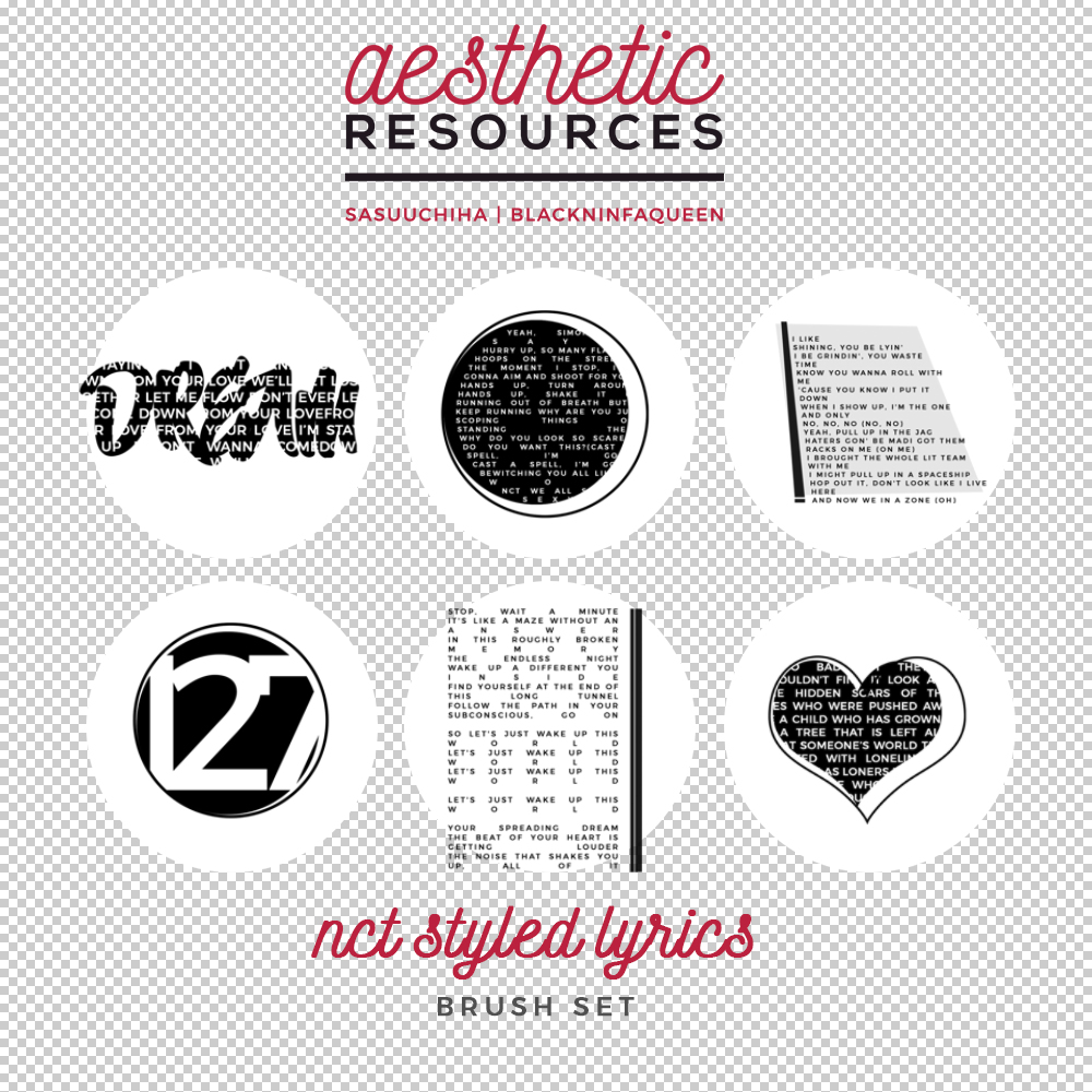 Nct Styled Lyrics Brush Set By Aestheticrsc On Deviantart The web's largest resource for. nct styled lyrics brush set by