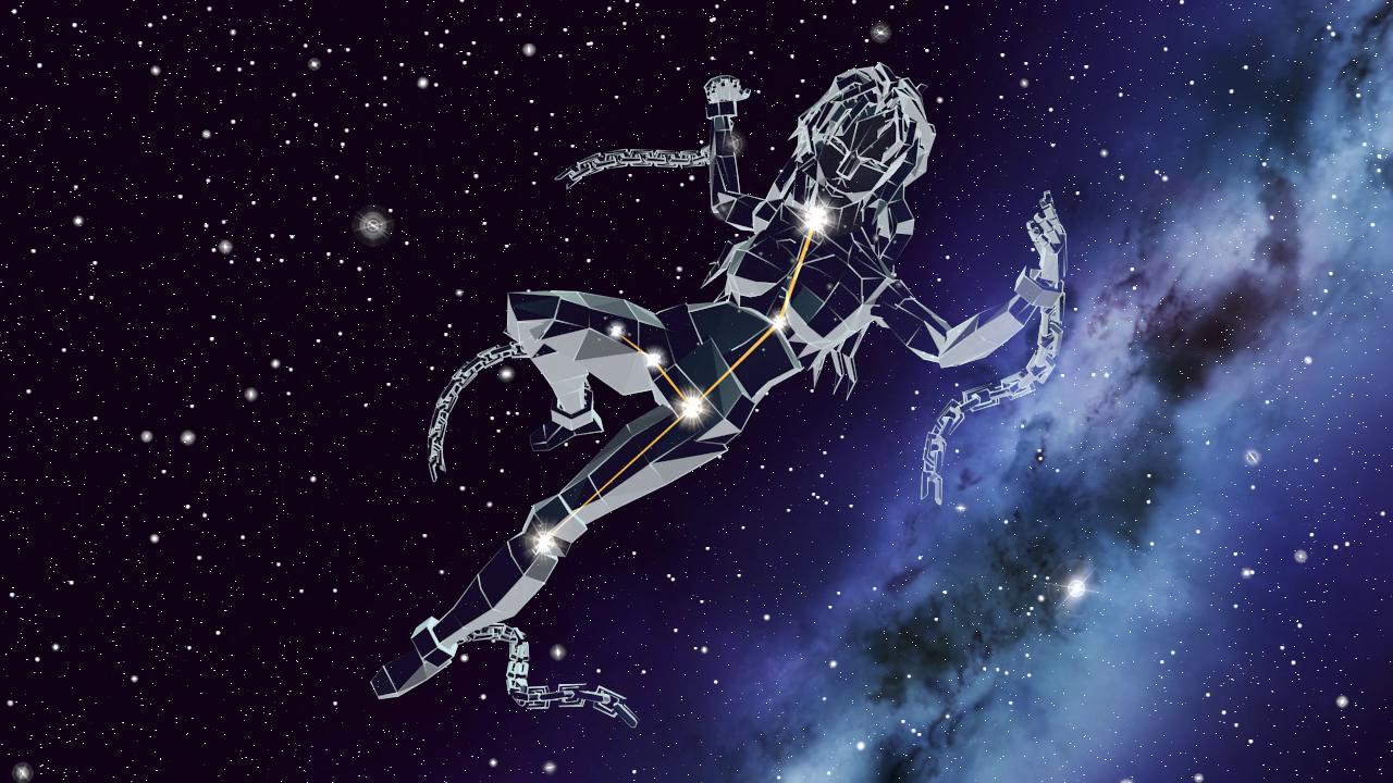 Andromeda constellation flyover - video by GrantPB on DeviantArt