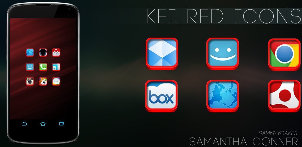 Kei Red Icon Pack