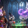 Halloween Party in the haunted house