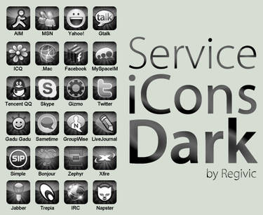 Service iCons Dark