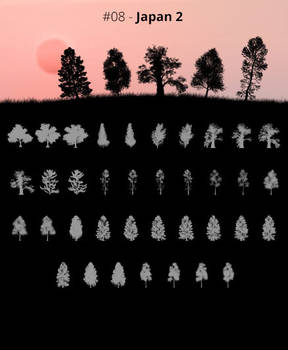 Tree Silhouettes vol.8 - Japan 2