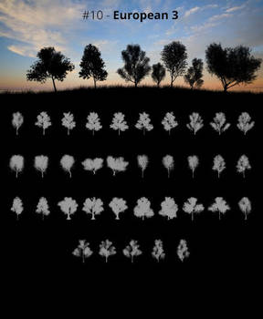 Tree Silhouettes vol.10 - European 3