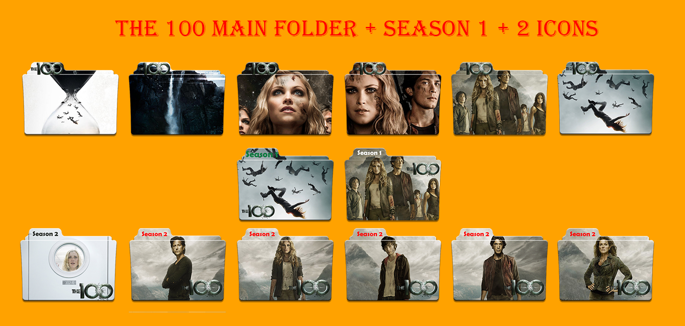 The 100 Main Folder + Season 1 And 2 Icons by Aliciax16 on DeviantArt