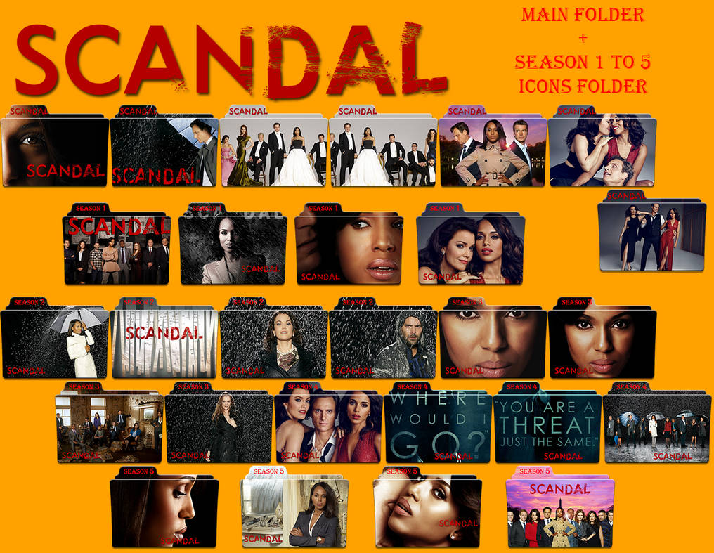 Scandal Main Folder + Season 1 To 5 Icons by