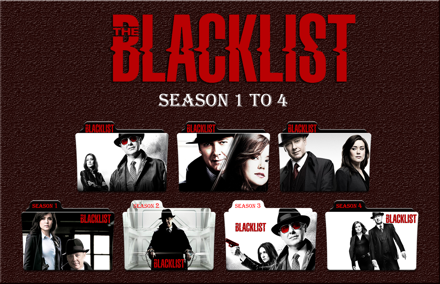 The Blacklist Season 1 to 4 Icons