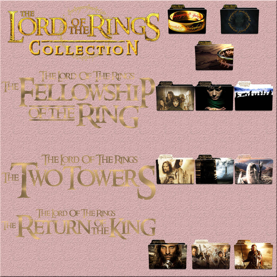 The Lord Of The Rings Collection Folder and Movie by Aliciax16 on ...