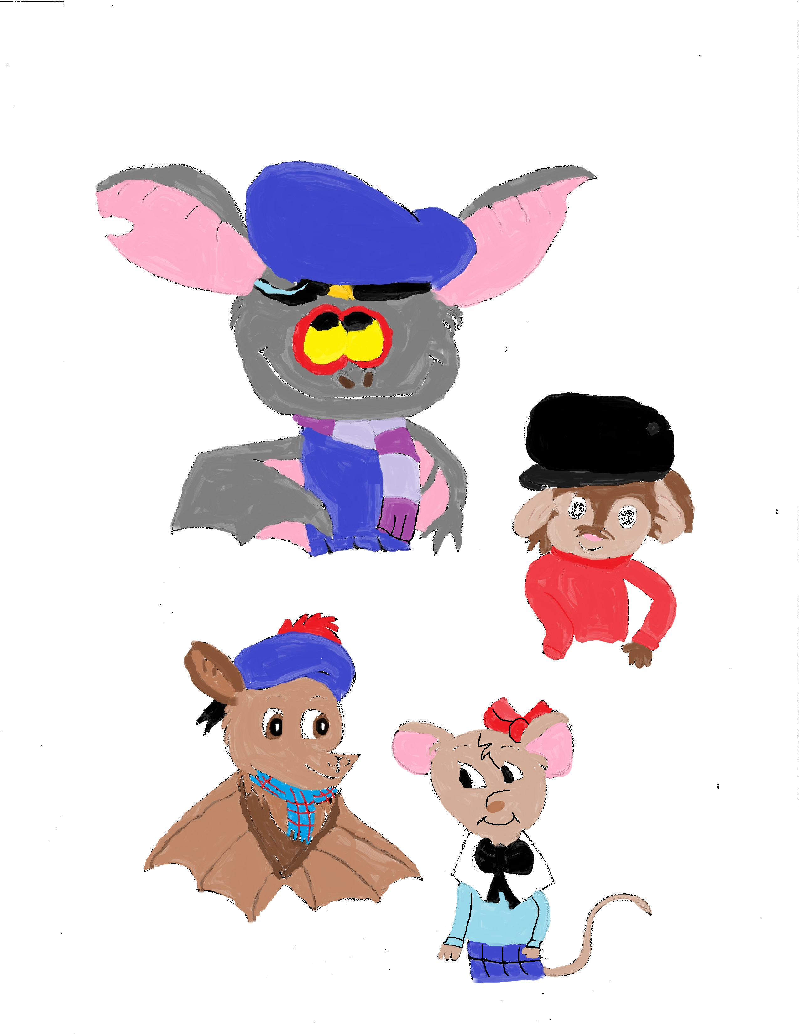 NonDisney Bats and Mice: Hats