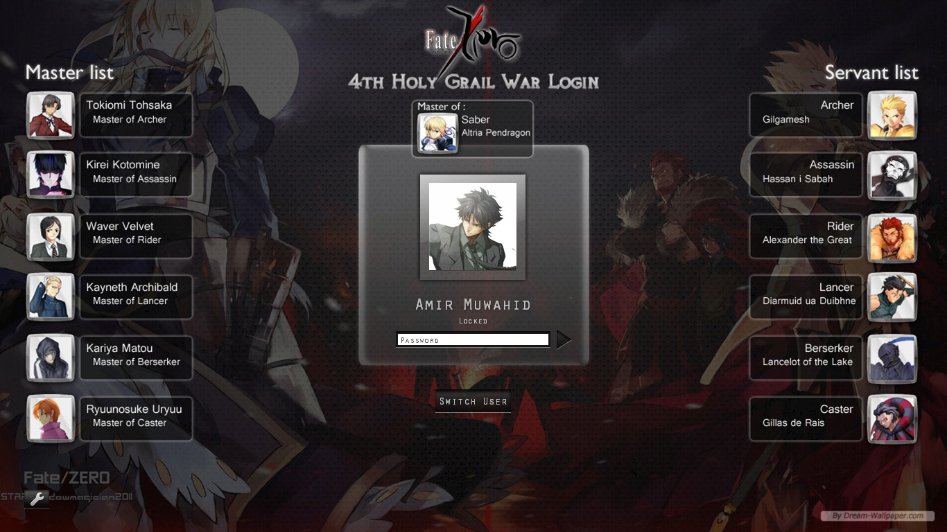 Fate Zero Logon V2 By Amirovic On Deviantart