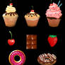 Cupcake-donas-chocolate-frutillas