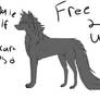 Male wolf lineart {F2U}