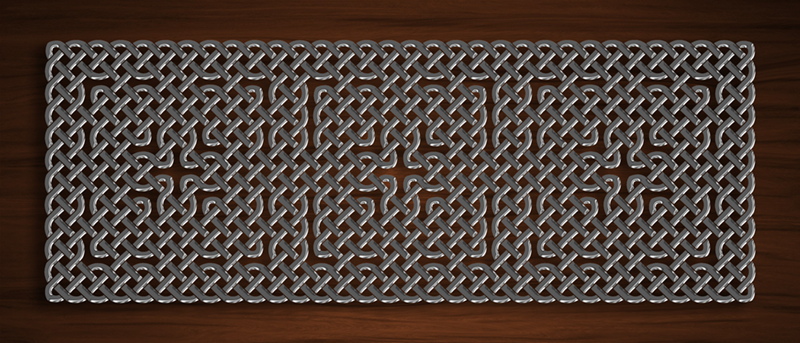 Celtic Knotwork Panel Chrome On Wood by Knotworking on DeviantArt