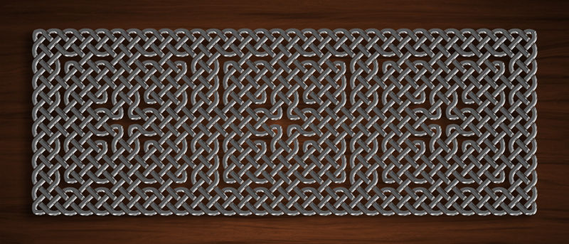Celtic Knotwork Panel Chrome On Wood by Knotworking on DeviantArt