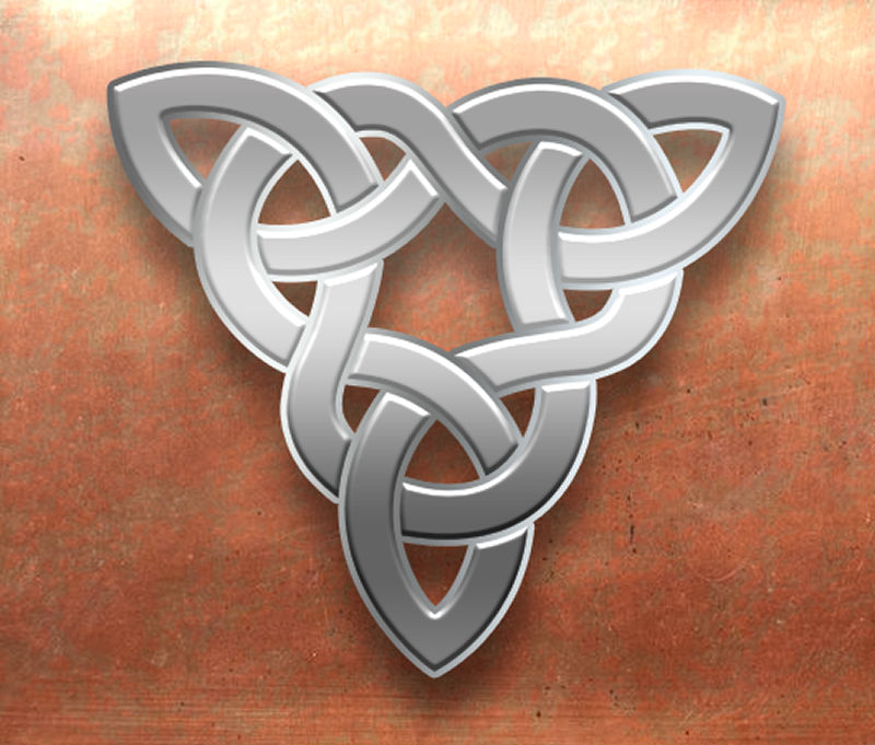 Celtic Silver Triangle on Copper by Robohippyv2 on DeviantArt