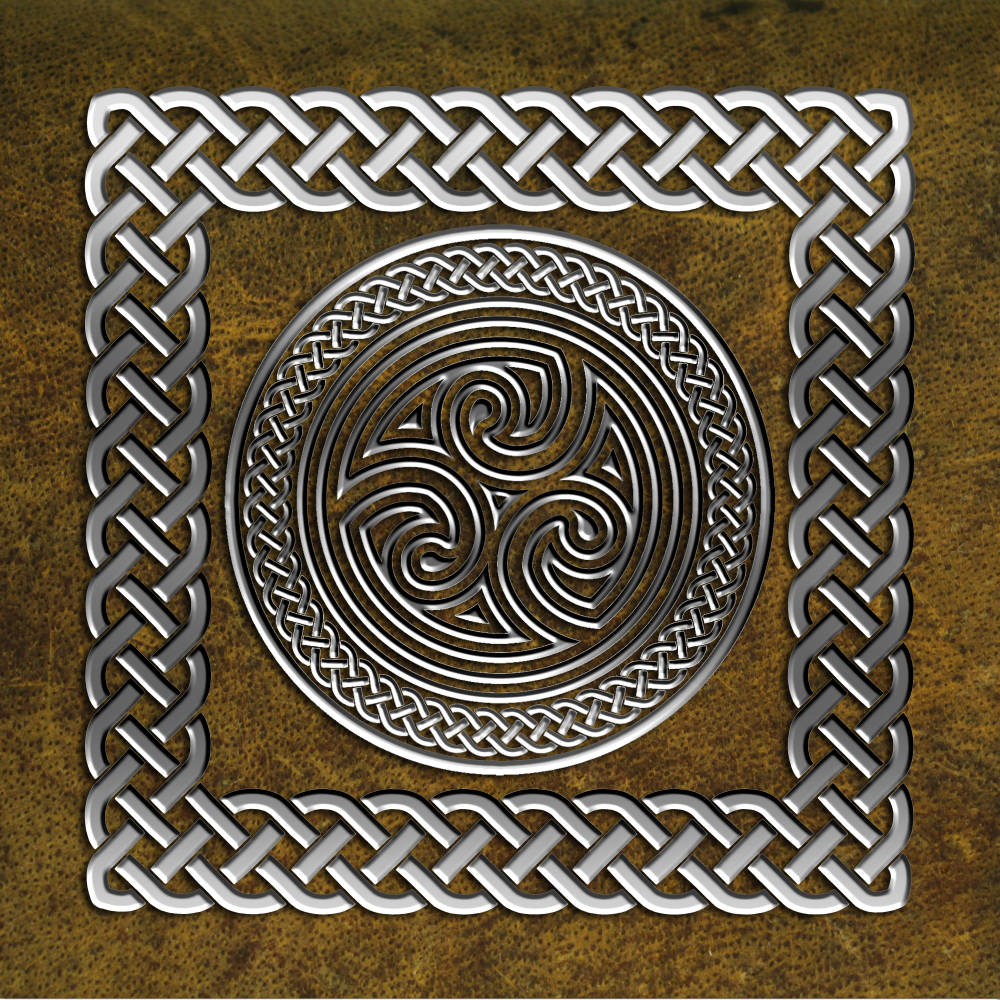 Silver Celtic on Leather by Robohippyv2 on DeviantArt