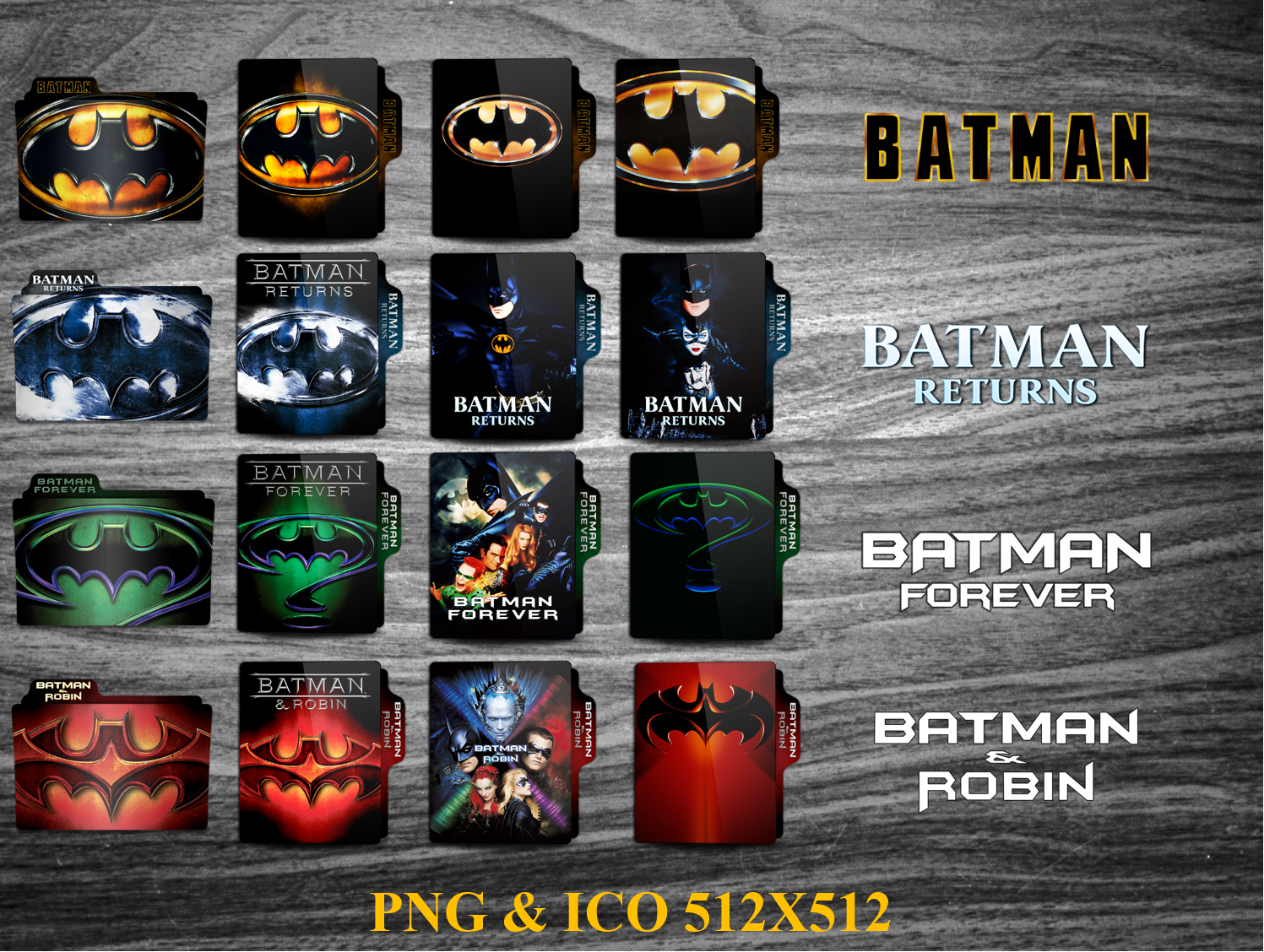 Folder Icon BATMAN Anthology 19891997 by faelpessoal on DeviantArt