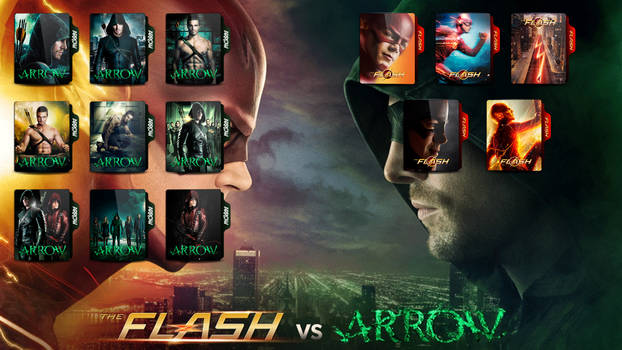Folder Icon Arrow and The Flash