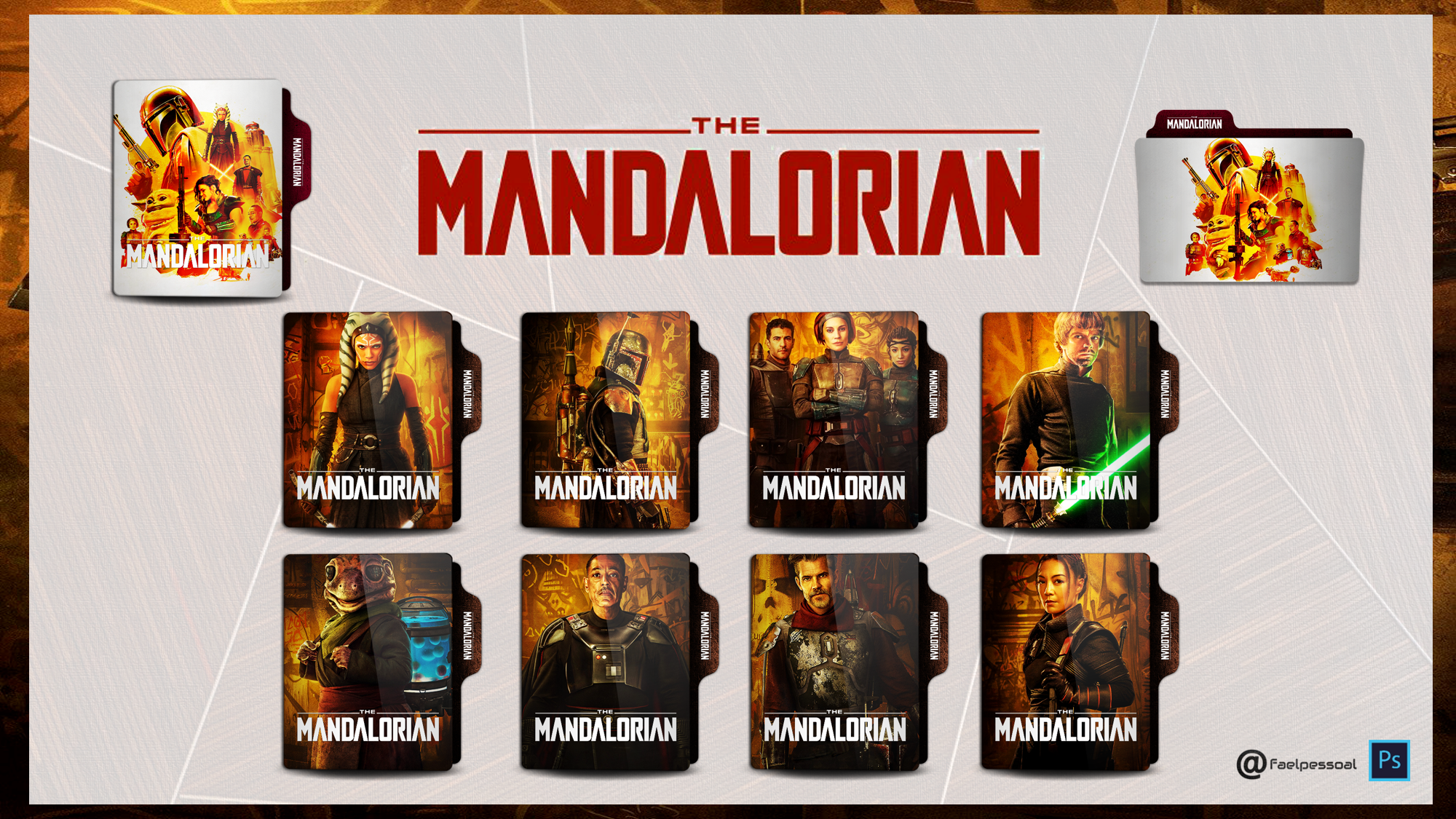 The Mandalorian Folder Icon (Update) by faelpessoal on DeviantArt