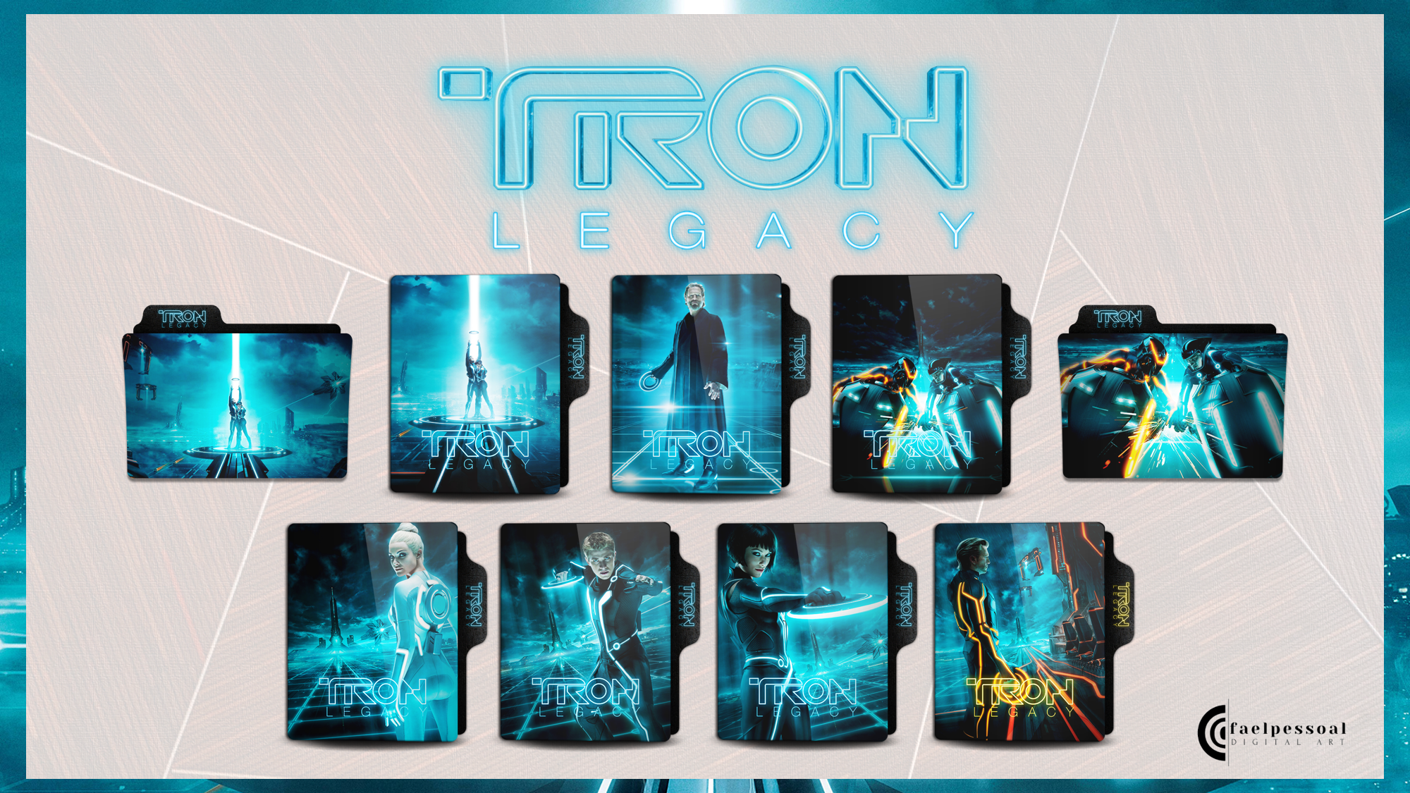 Tron Legacy Folder Icon by faelpessoal on DeviantArt