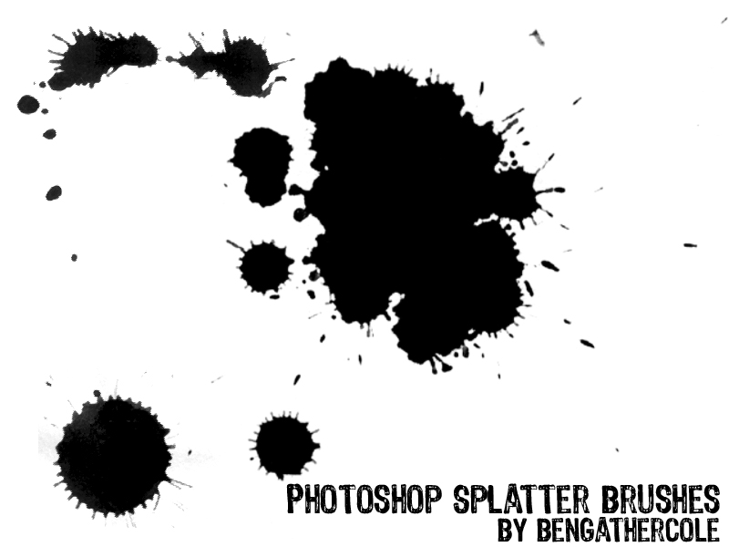 Photoshop 'Splatter' Brushes