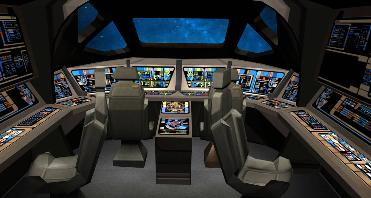 Type11 Shuttle Cockpit 3d obj Model by barklay80