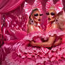 Pink satin dreams and dance floor Queens.