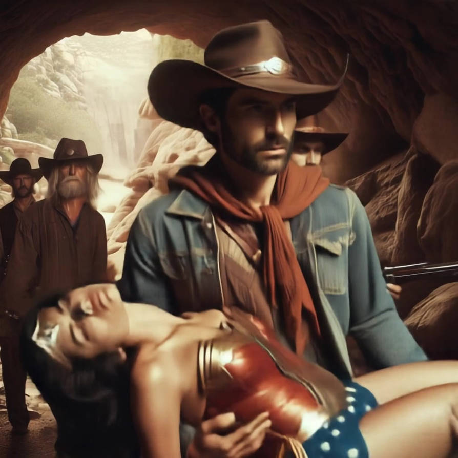 wonder woman in old west defeat by mjmoore9 on DeviantArt