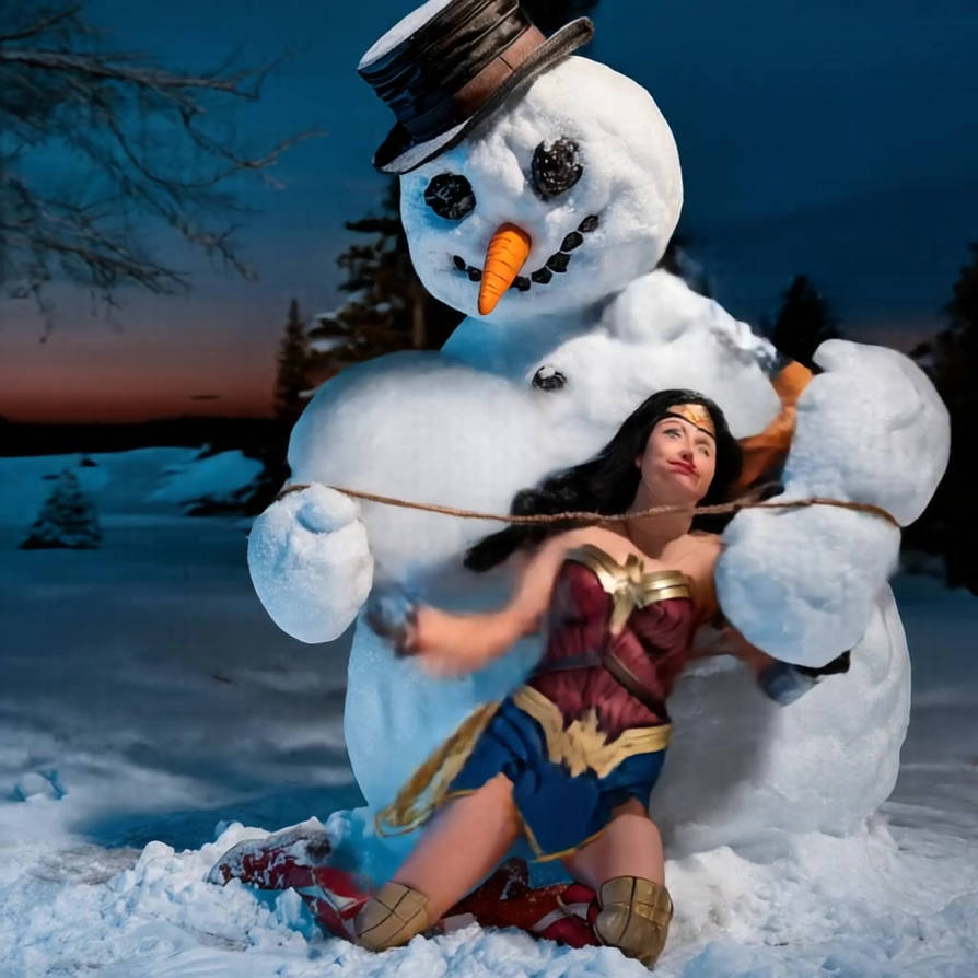 wonder woman vs the snowmen from hell 6 by mjmoore9 on DeviantArt