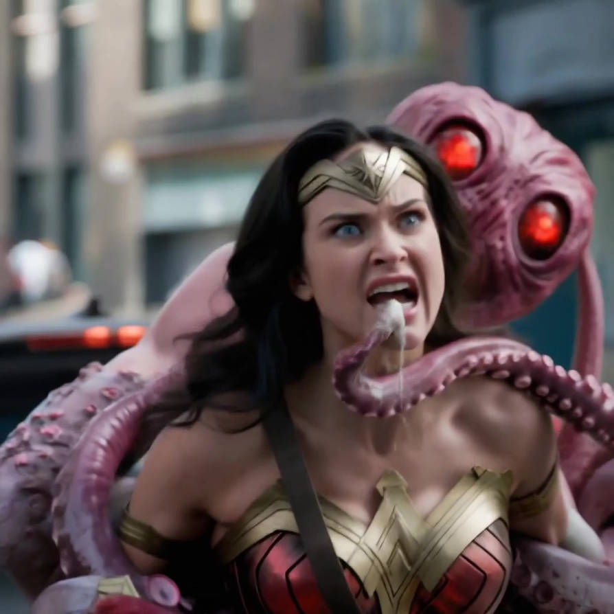 wonder woman vs creatures from planet X 3 by mjmoore9 on DeviantArt