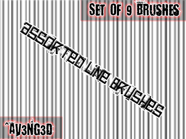 Assorted Line Brushes
