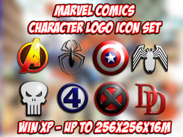 Marvel Comics Logo Icons