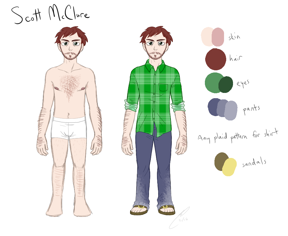 Scott - Reference Sheet by Strabius on DeviantArt