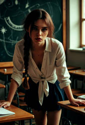 Professional Mode A young and beautiful woman pose