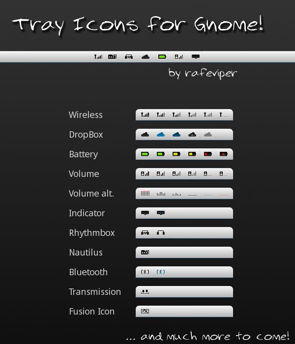 Tray Icons for Gnome v0.7