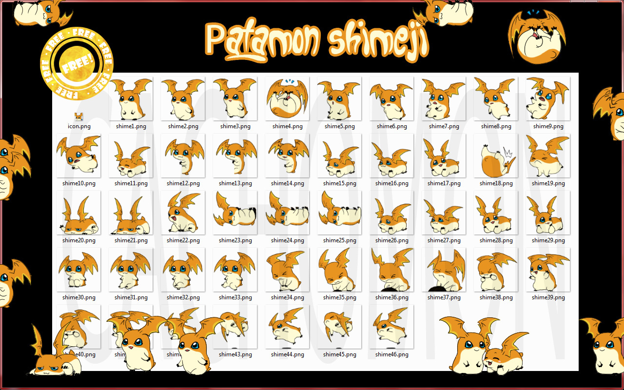 Patamon Shimeji +FREE+ by Cachomon on DeviantArt