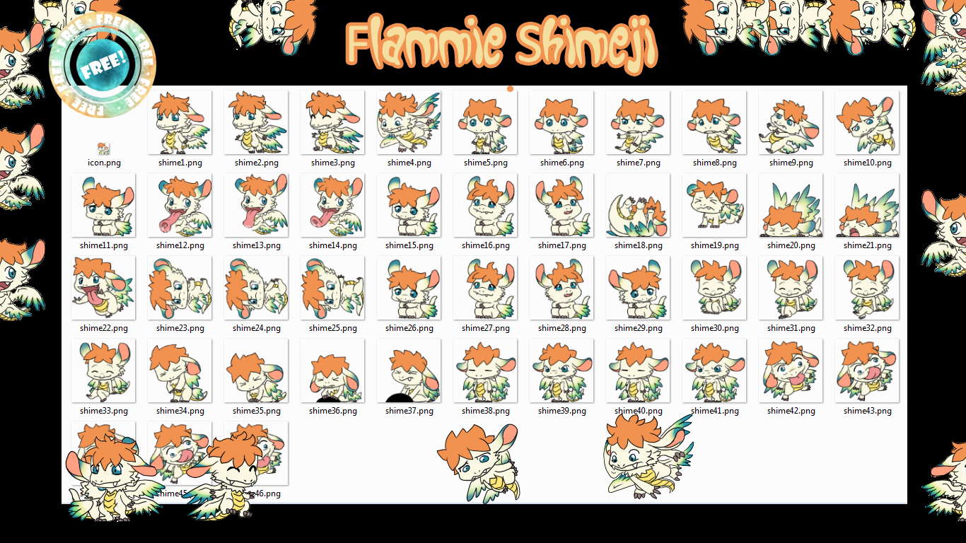 Flammie Shimeji +FREE+