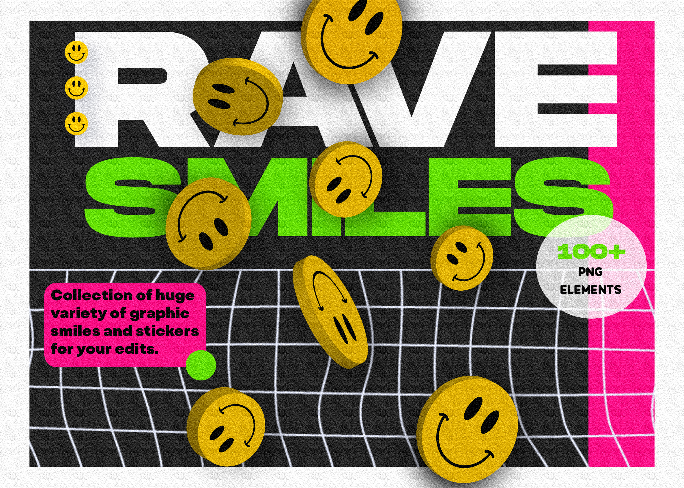Smile Rave 100+ Rave smile elements | High quality PNGS by chimiyaa on DeviantArt