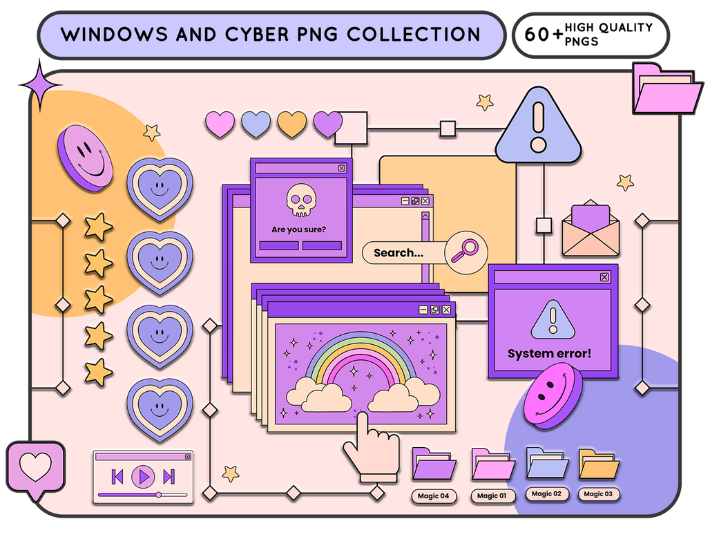 WINDOWS AND CYBER PNG COLLECTION | 60+ PNGS by chimiyaa on DeviantArt