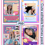 Pack of 4 Cute Editable PSD Frames