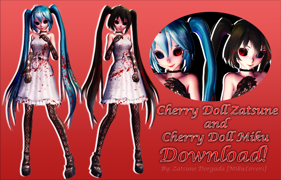 creepy miku doll