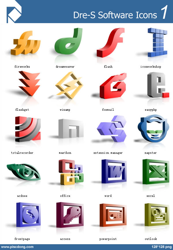Dre-S Software Icons 1 by piscdong
