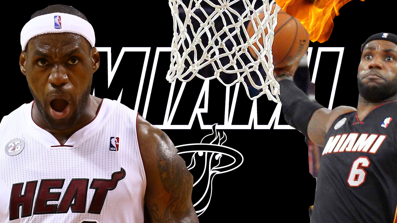 Lebron james deals heat wallpaper