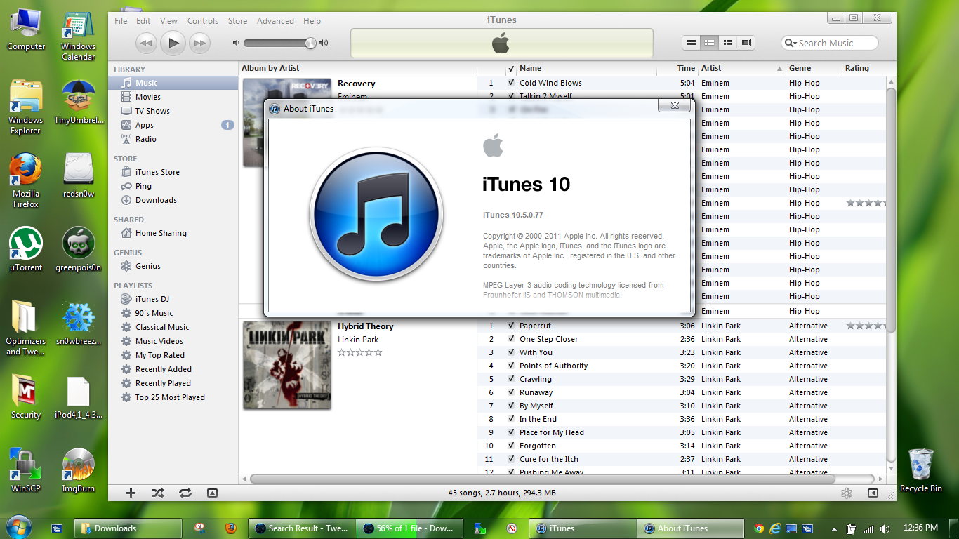 itunes download windows 7